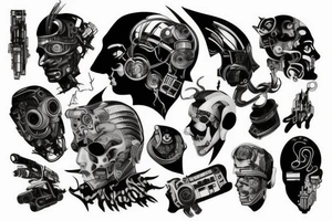 Cyberpunk tattoo idea