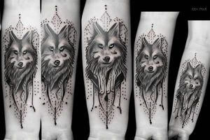lone wolf tattoo idea
