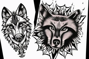 Wolf tattoo idea