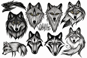 Wolf tattoo idea