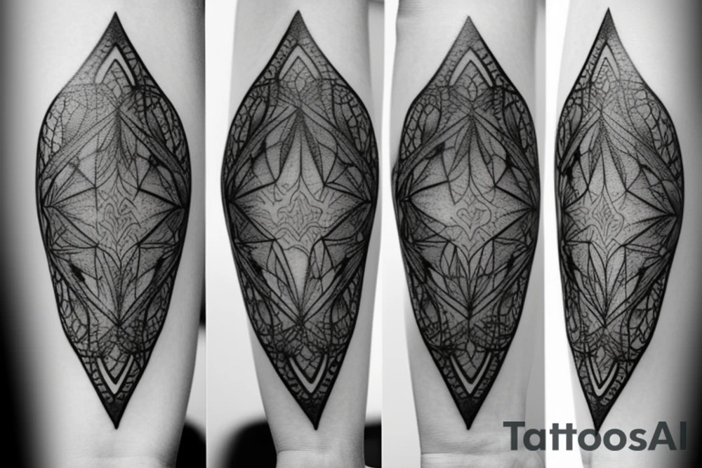 Tattoo of a hourglass with a great background tattoo idea