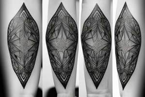 Tattoo of a hourglass with a great background tattoo idea