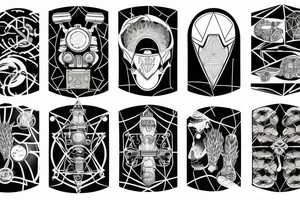 Science fiction and qualitative intelligence tattoo idea