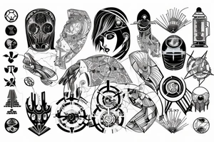 Science fiction and qualitative intelligence tattoo idea