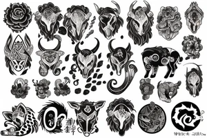 Taurus Leo Gemini tattoo idea