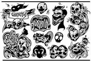 ghost on a window tattoo idea