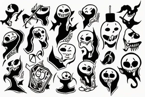 ghost on a window tattoo idea