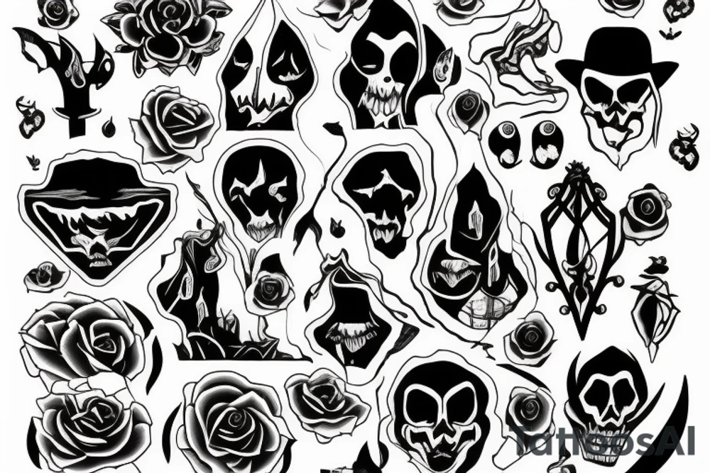 ghost on a window tattoo idea