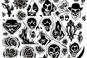 ghost on a window tattoo idea