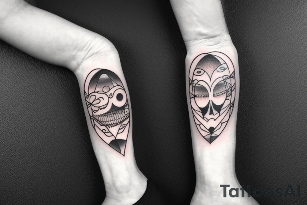 ghost on a window tattoo idea