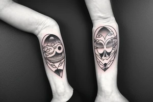 ghost on a window tattoo idea