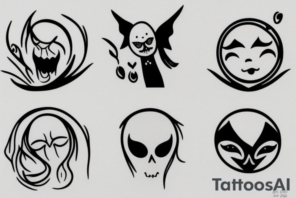 ghost on a window tattoo idea