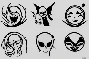ghost on a window tattoo idea