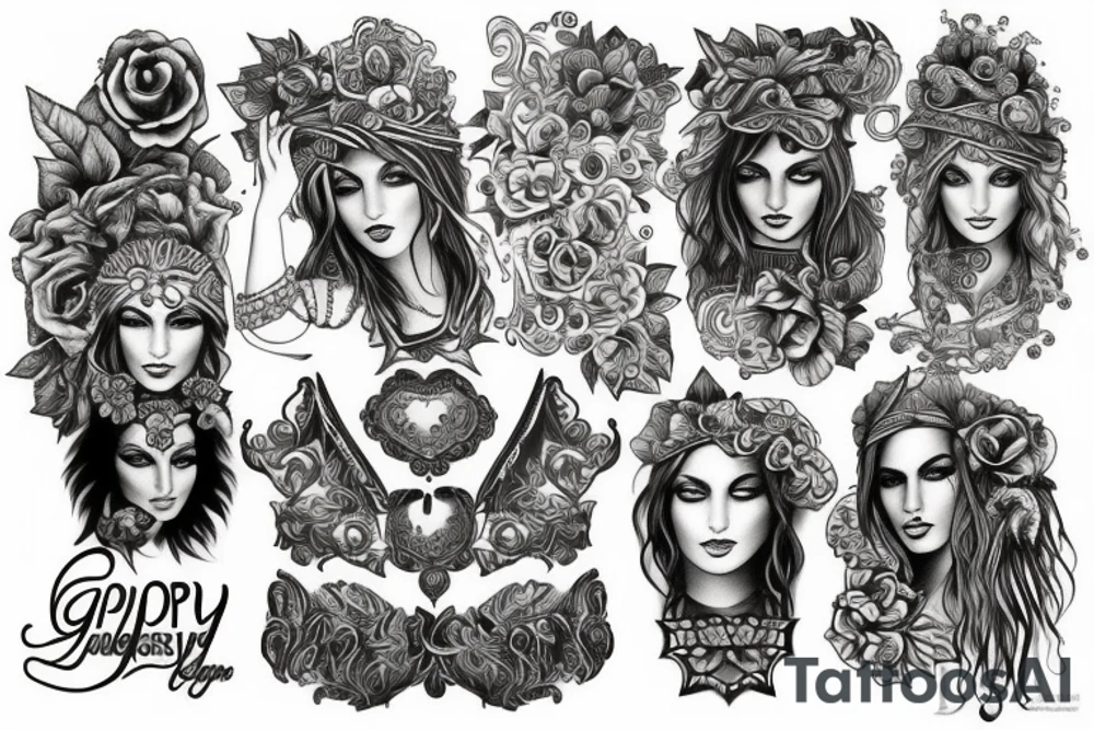 Gypsy tattoo idea