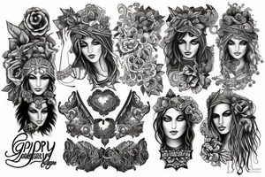Gypsy tattoo idea