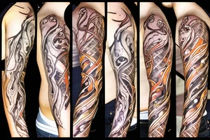 squid, fire tattoo idea