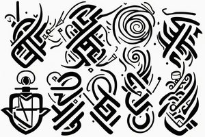 three crossed s tattoo idea