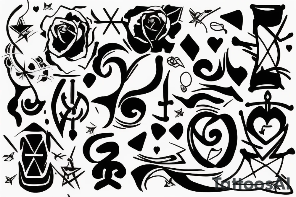 three crossed s tattoo idea