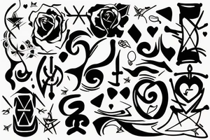 three crossed s tattoo idea