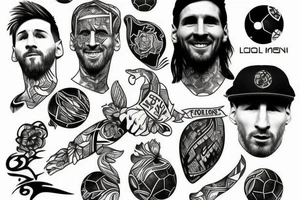 LM10 - designed after Lionel Messi tattoo idea