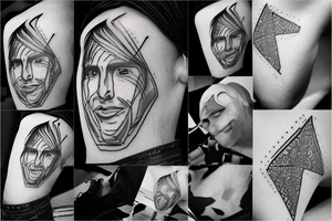 Simple "LM10" signature designed after Lionel Messi tattoo idea