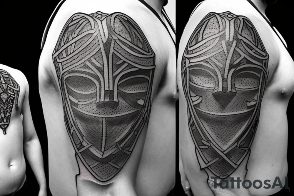 medieval armor tattoo idea