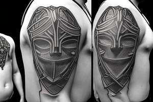medieval armor tattoo idea