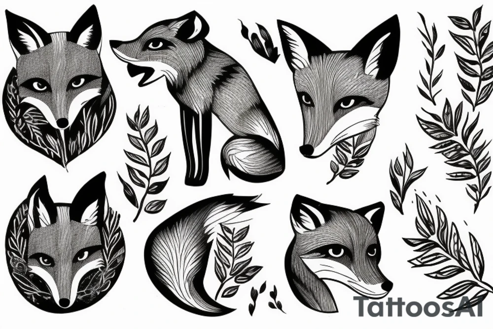 A fox in Sydney tattoo idea