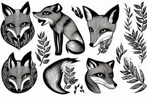 A fox in Sydney tattoo idea