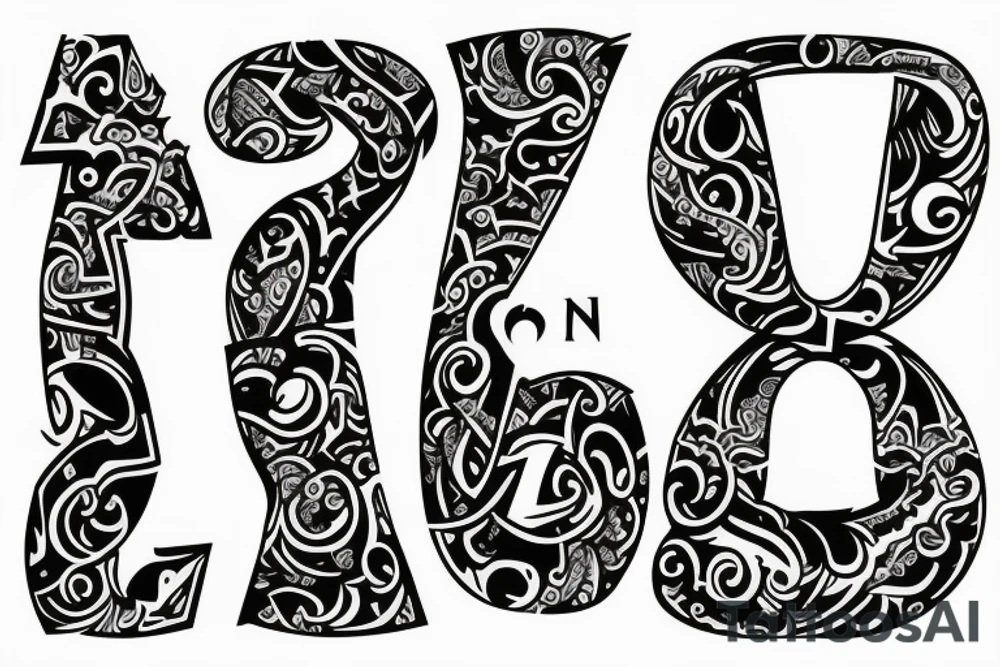 triple crossed s letters tattoo idea