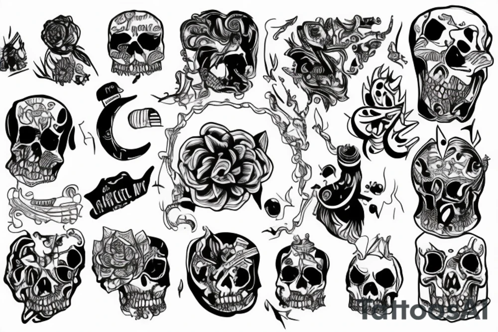 Hard life tattoo idea