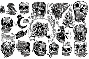 Hard life tattoo idea