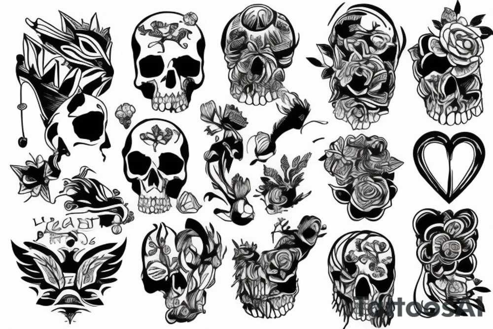 Hard life tattoo idea