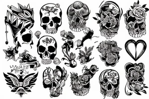 Hard life tattoo idea