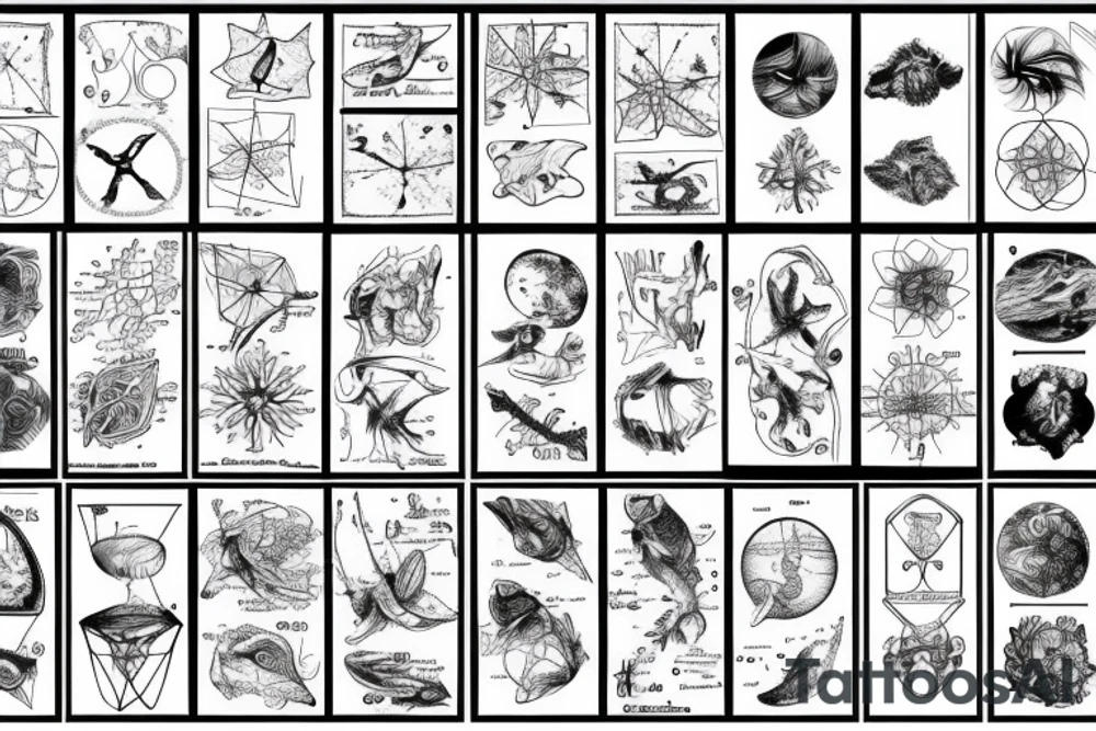 old scientific sketch tattoo idea