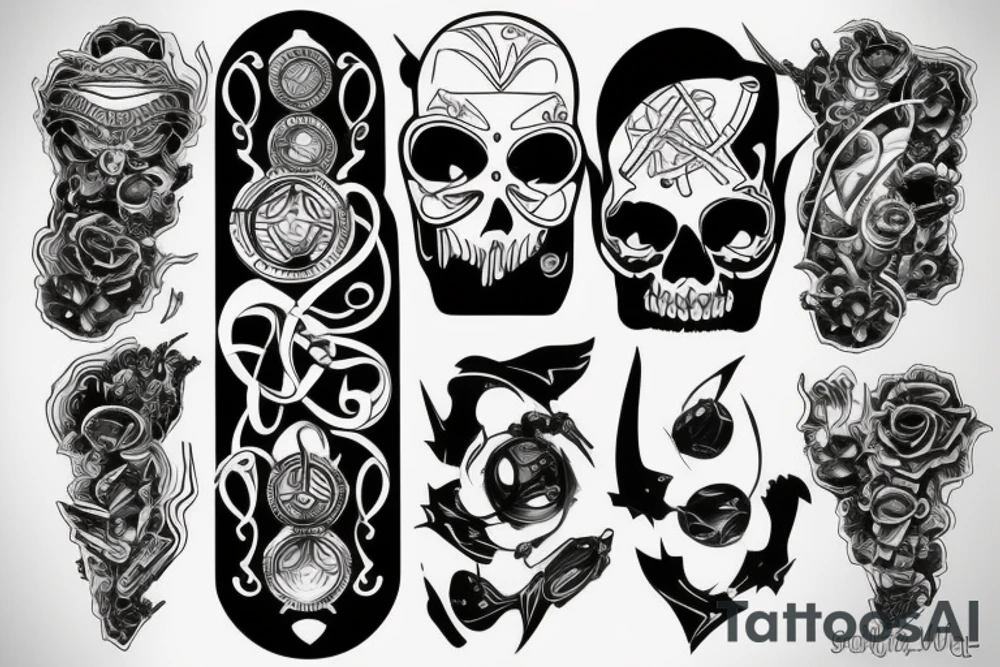 futuristic tattoo idea
