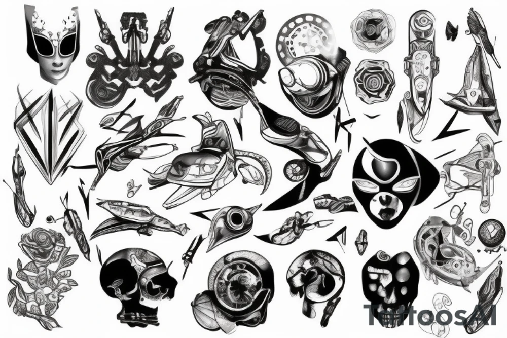 futuristic tattoo idea