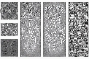 african patterns with acacia tree tattoo idea