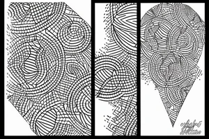 african patterns with acacia tree tattoo idea