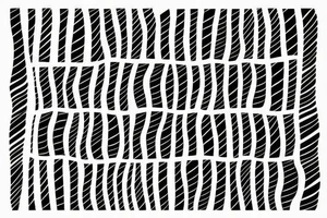 Landscape with stripes tattoo idea