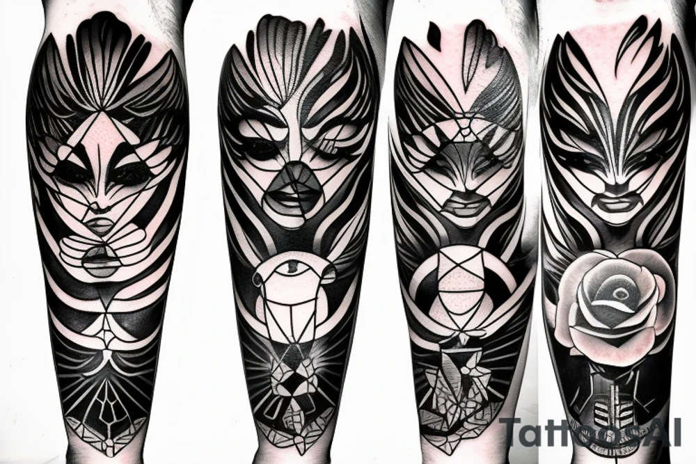 female angel crying tattoo idea