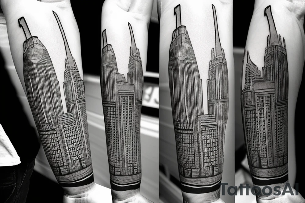 Liverpool skyline tattoo idea