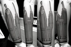 Liverpool skyline tattoo idea