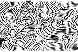 Liquid Oil Pattern, Waves, Anime tattoo idea