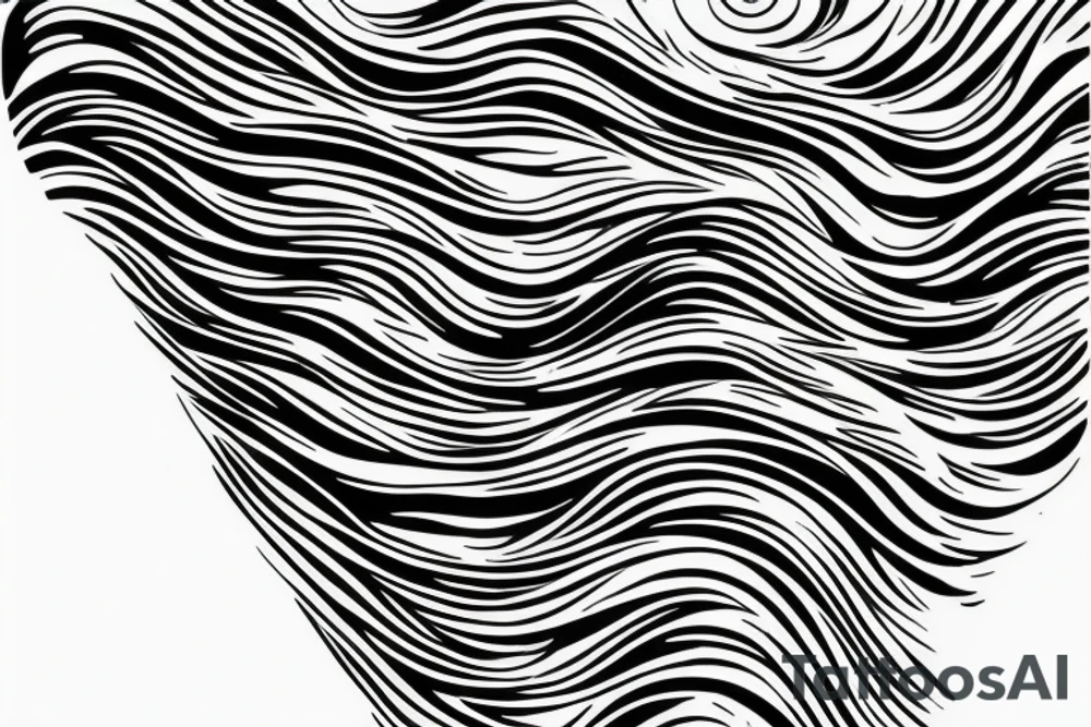 Liquid Oil Pattern, Waves, Anime tattoo idea