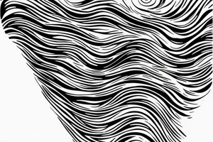 Liquid Oil Pattern, Waves, Anime tattoo idea