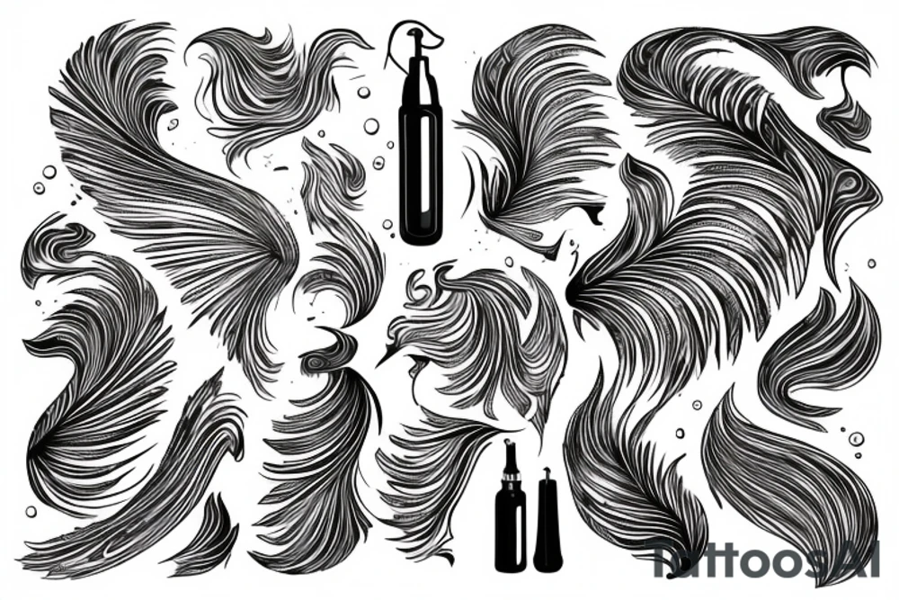 Liquid Oil Pattern tattoo idea