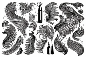 Liquid Oil Pattern tattoo idea