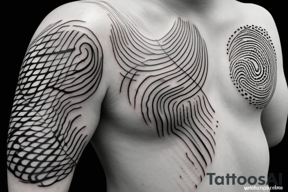 Liquid Oil Pattern tattoo idea