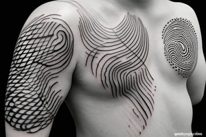 Liquid Oil Pattern tattoo idea